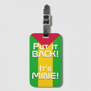 Sao Tome and Principe National Flag Funny Luggage Tag