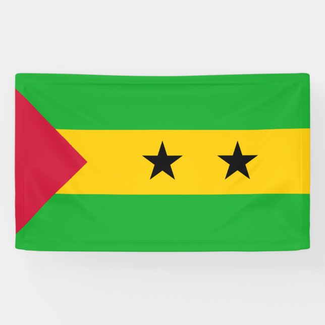 São Tomé and Príncipe (Sao Tome and Principe) Flag Banner (Horizontal)