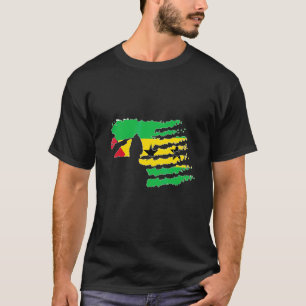 Sao Tome And Principe Soldier Salute Veteran Patri T-Shirt