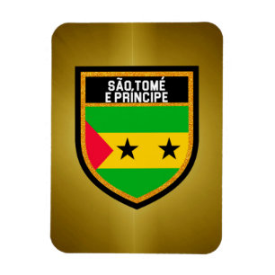 São Tomé e Príncipe Flag Magnet