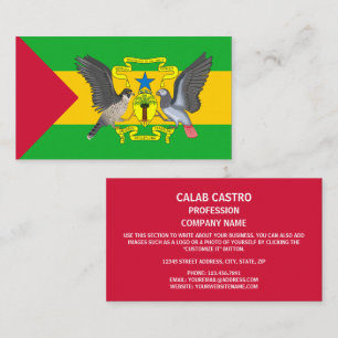 São Toméan Flag & Coat of Arms Business Card