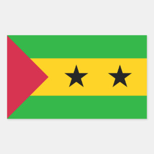São Toméan Flag, Flag of São Tomé and Príncipe Rectangular Sticker