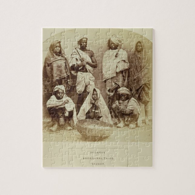 Saonras, an Aboriginal Tribe from Saugor, Central Jigsaw Puzzle (Vertical)