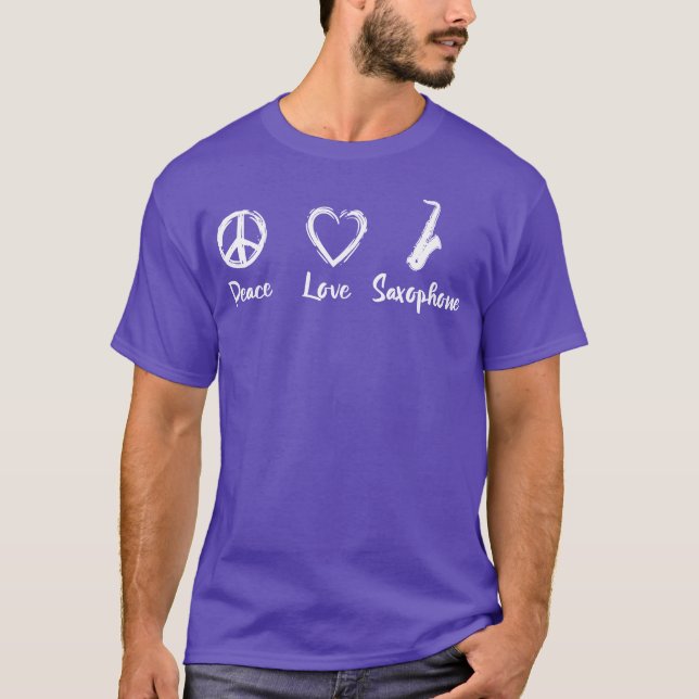 Saophone Love funny T-Shirt (Front)