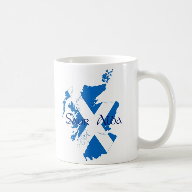 Saor Alba - Free Scotland Coffee Mug (Right)