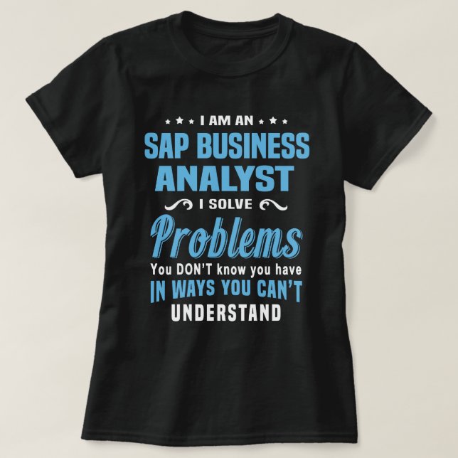 SAP Business Analyst T-Shirt (Design Front)