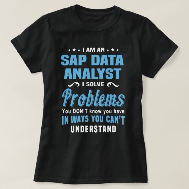 SAP Data Analyst T-Shirt (Design Front)