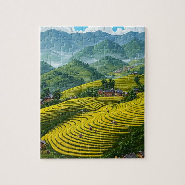 Sapa Vietnam Travel Jigsaw Puzzle (Vertical)