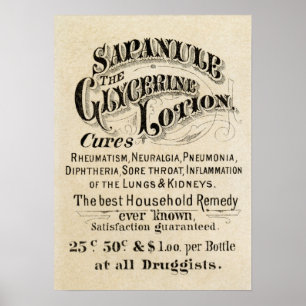 SAPANULE GLYCERIN LOTION POSTER