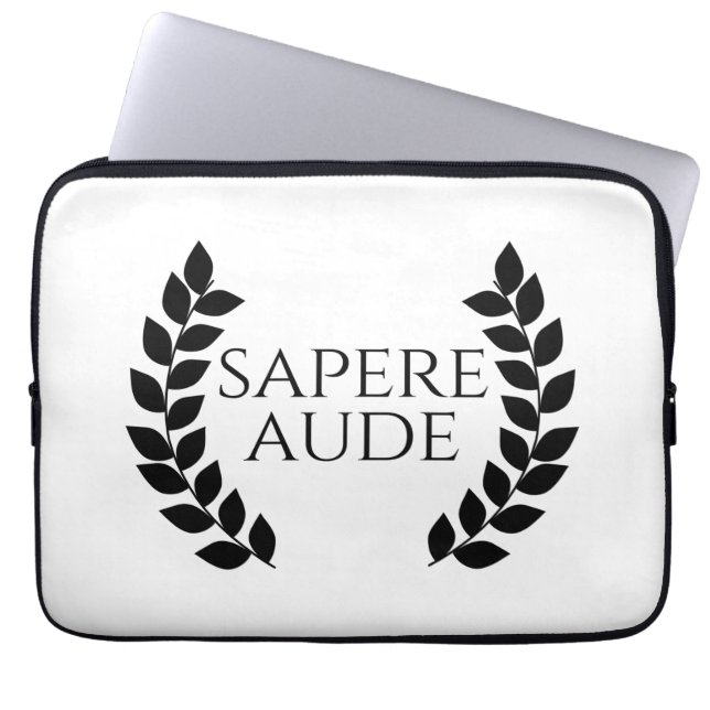 Sapere Aude Laptop Sleeve (Front)