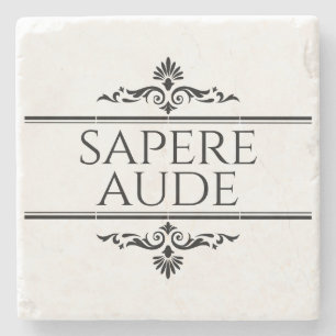 Sapere Aude Stone Coaster