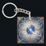 Saphir – Der Stein der Wahrheit und Weisheit´1 Key Ring<br><div class="desc">Der Saphir fasziniert seit Jahrhunderten mit seinem tiefblauen Glanz und seiner symbolischen Kraft. Er steht für Wahrheit,  Weisheit und innere Klarheit. In vielen Kulturen gilt er als Schutzstein,  der Fokus,  Stärke und spirituelle Tiefe verleiht. Ein Edelstein,  der Ruhe ausstrahlt und gleichzeitig Macht verkörpert.</div>