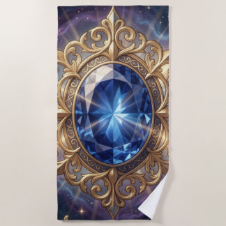Saphir – Der Stein der Wahrheit und Weisheit´6 Beach Towel