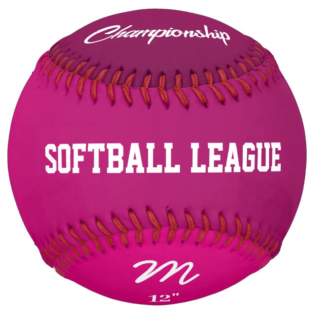 Saphir Rose Black'n Pink Softball (Front)
