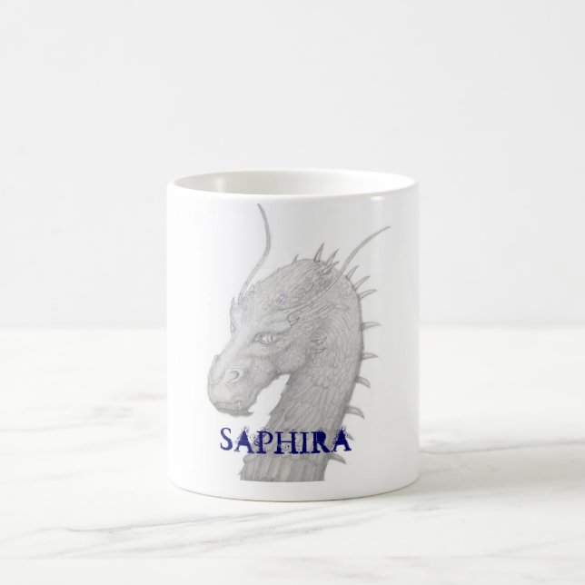 Saphira the blue dragon coffee mug (Center)