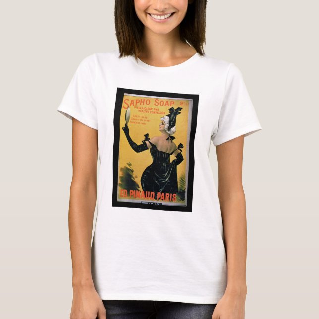 'Sapho Soap - Gives a Clear and Healthy Complexion T-Shirt (Front)