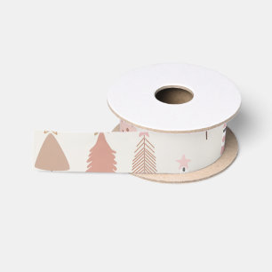 Sapi Noël Rose Scandinave Satin Ribbon