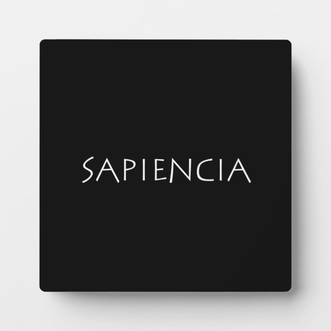 Sapiencia Plaque (Front)