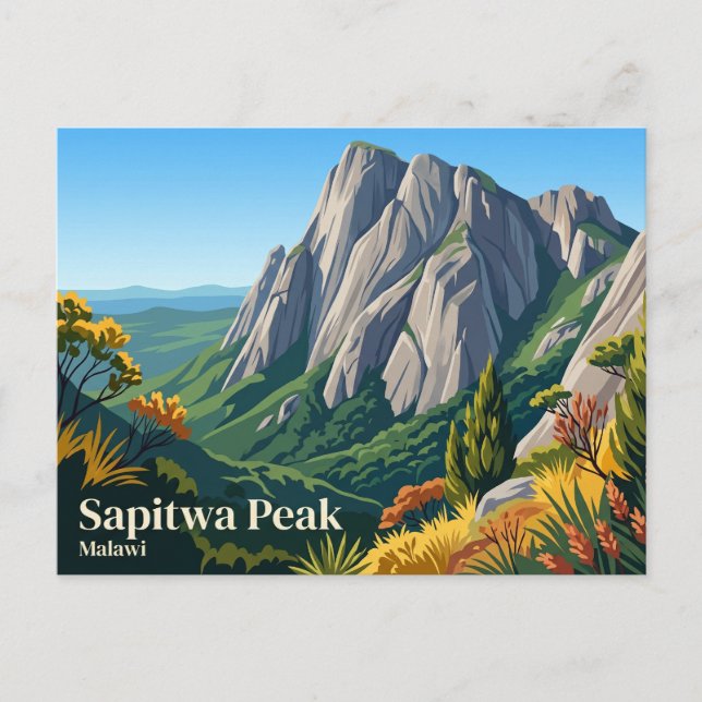 Sapitwa Peak Malawi Postcard (Front)