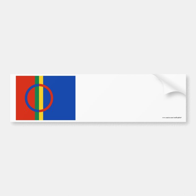 Sapmi Flag Bumper Sticker (Front)