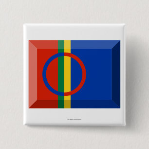Sapmi Flag Jewel 15 Cm Square Badge