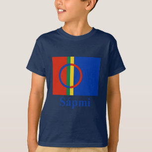 Sapmi Flag with Name in Saami T-Shirt