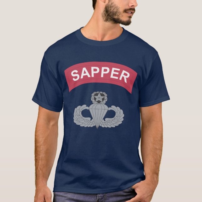 Sapper Tab Master Parachutist T-shirt (v1) (Front)