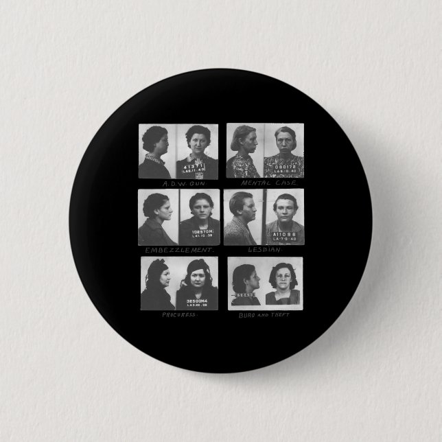 Sapphic  6 cm round badge (Front)
