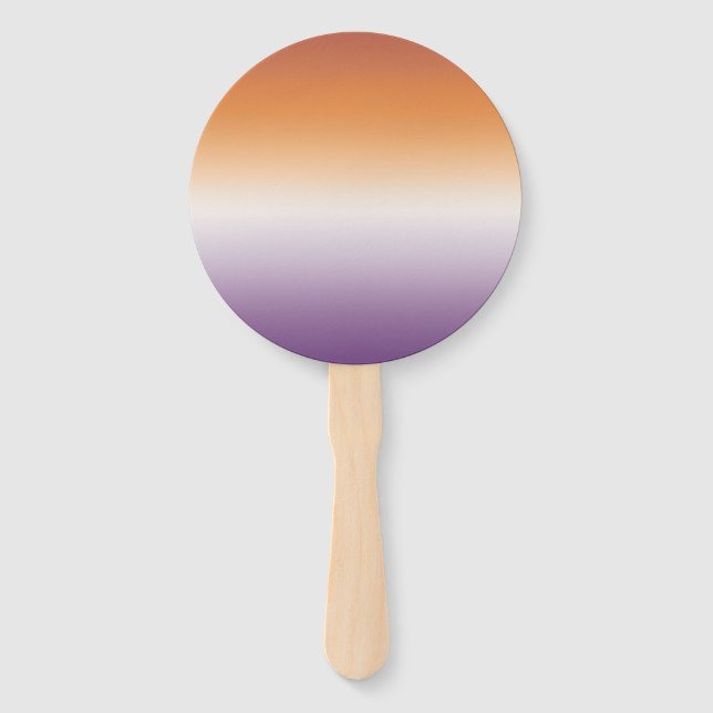 Sapphic Party Subtle Lesbian Flag Hand Fan (Front)