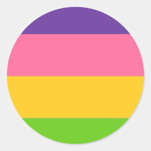 Sapphic Pride Flag Classic Round Sticker