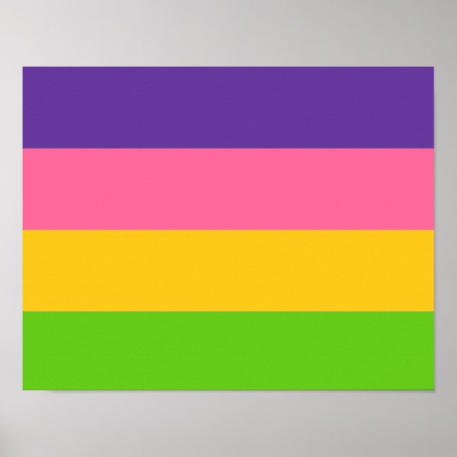 Sapphic Pride Flag Poster (Front)