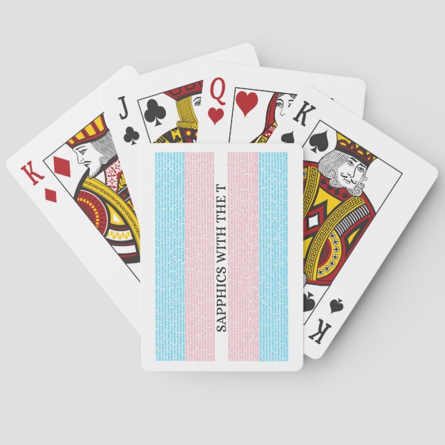 Sapphic with the T 3.0 Playing Cards (Back)