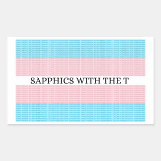 Sapphics with the T 4.0 Sticker - 4 pack