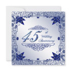 Sapphire 45th Wedding Anniversary 5.25x5.25 Invite