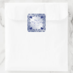 Sapphire 45th Wedding Anniversary Square Sticker