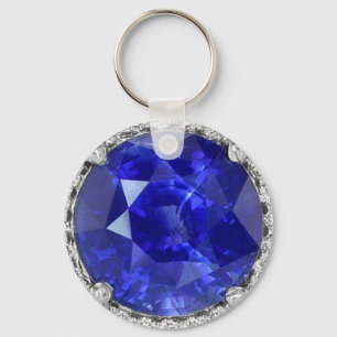 Sapphire basic keychain