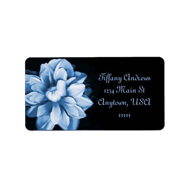 Sapphire Bloom Address Label (Front)