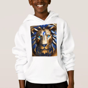 Sapphire Blue And Gold Lion,