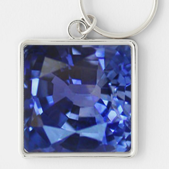 Sapphire Blue Key Ring (Front)