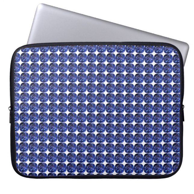 Sapphire Blue Laptop Sleeve (Front)