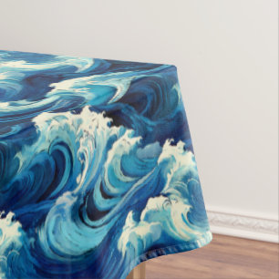 Sapphire Blue Ocean Tablecloth