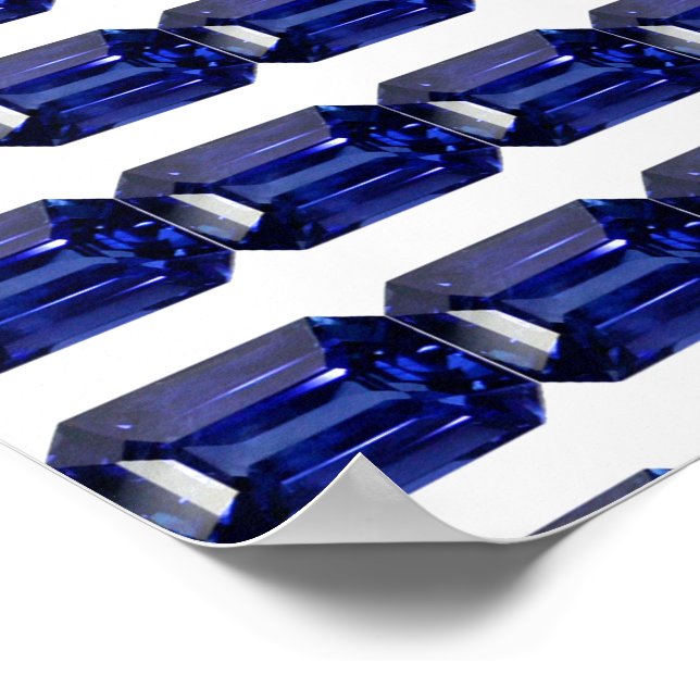 Sapphire Blue Poster (Corner)