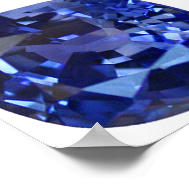 Sapphire Blue Poster (Corner)