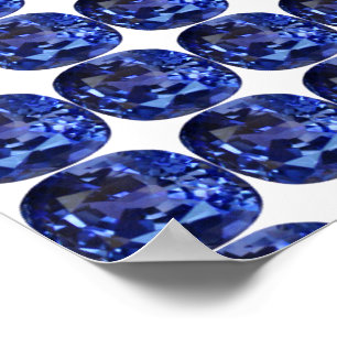 Sapphire Blue Poster