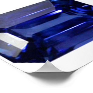 Sapphire Blue Poster