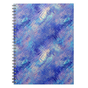 Sapphire Blue Scribbled Texture Notebook