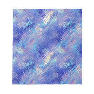 Sapphire Blue Scribbled Texture Notepad