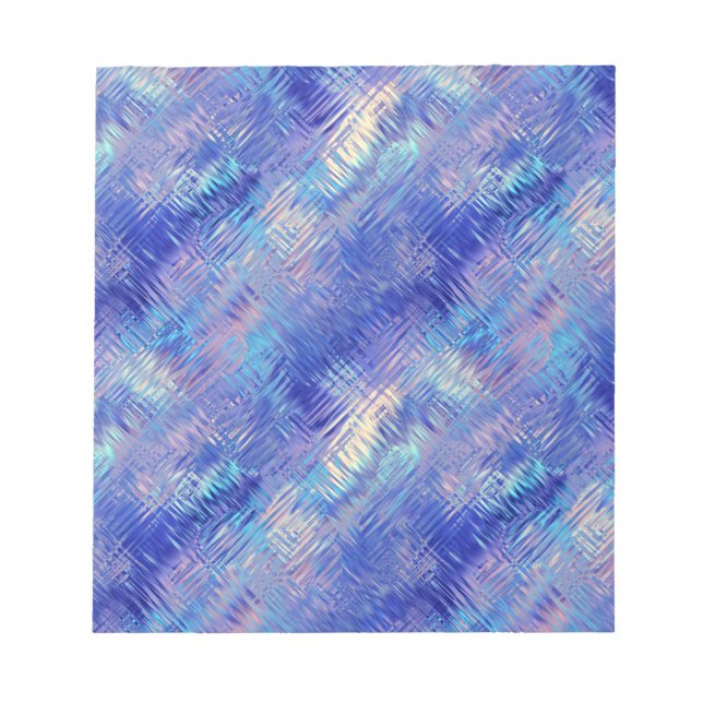 Sapphire Blue Scribbled Texture Notepad (Front)
