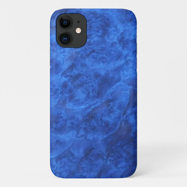 Sapphire Blue Velvet look Walnut case (Back)