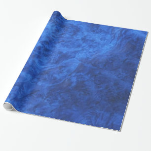 Sapphire Blue Velvet Wrapping Paper